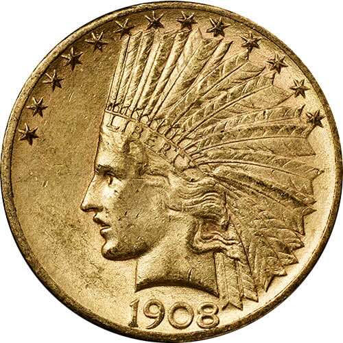 Pre-1933 US Mint $10 Indian Gold Coin