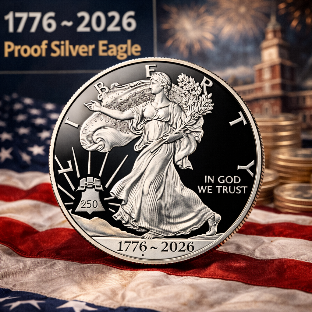 1776–2026 Proof American Silver Eagle Headlines the U.S. Mint’s Early 2026 Product Schedule