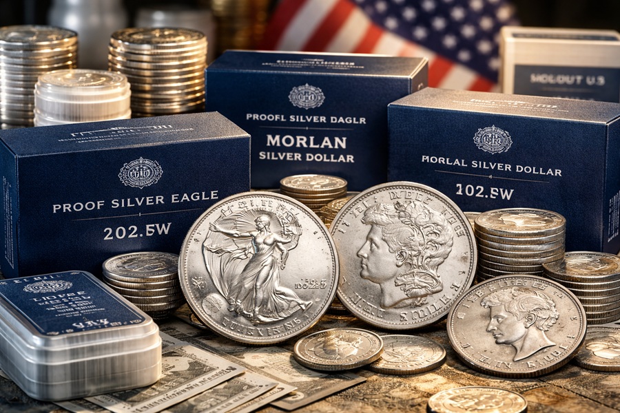 U.S. Mint Silver Coin Sales Surge as Buyers Snap Up 130,000+ Silver Products During Pricing Freeze